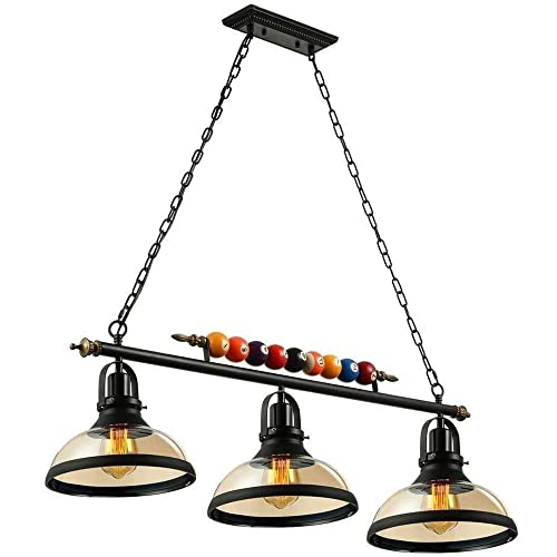 Lustre billard 3 lampes en verre ovale avec fils ajustables pour cuisine moderne