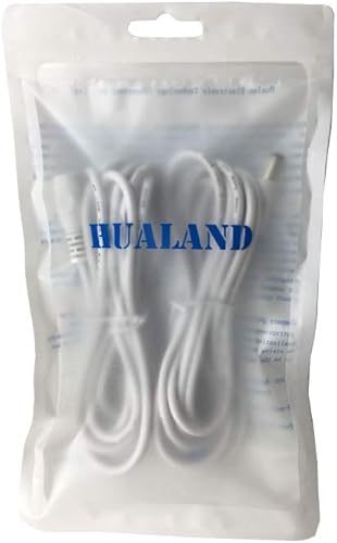 Miniatura 4 de 2 cables de extensión de enchufe CC de 16.4 ft 16.4 pies 0.217 in x 0.083 in para adaptador de corriente, extensión de 12 V CC de 0.217 in x 0.083 in