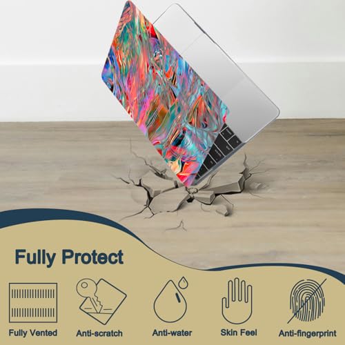 Funda MacBook Pro 15 2012-2015 A1398 rígida con protector teclado olas 5