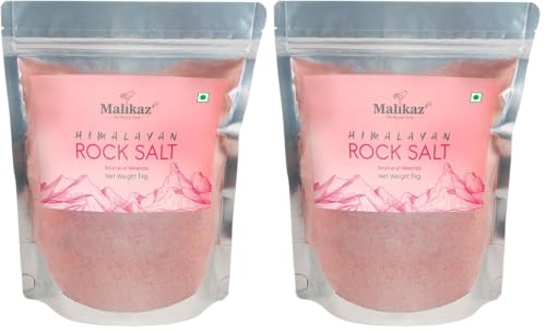 Image of Malikaz' The Royale Taste Malikaz' Himalayan Rock Salt Powder (Pink) Pouch, 1 Kg (Pack of 2)