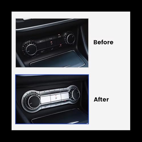 Autocollant de bouton de climatisation de console centrale pour Benz CLA C117 2013-2019