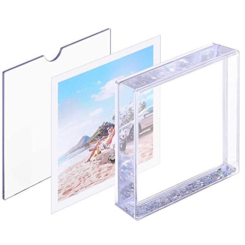 Kingho 4X4 Glitter Picture Frame Cute Liquid Acrylic Photo Frames For Family Friends Couples Gifts, Mount For 4X4 Inch (10X10 Cm) Picture #TOP2