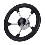 SHOOYIO Bootszerstörer aus Edelstahl, 5 Speichen, 27,9 cm, ohne Knauf, einfache Installation, Marine