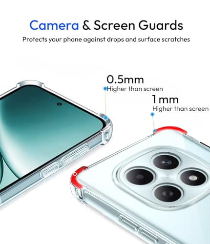 Image of KAPAVER Essential Back Cover Case Compatible with Redmi Note 15 / Poco M8 - Clear (PC+TPU) (Redmi Note 15 / Poco M8 - Clear)