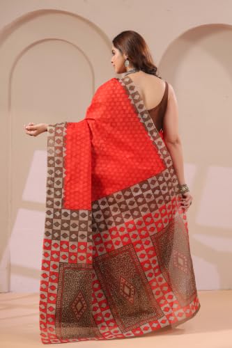 Image of TAMAIRA FASHION Mulmul Pure Cotton Saree For Woman |Office Wear Daily Wear Sarees For Women Without Blouse Piece(Available in 15 Colours)
