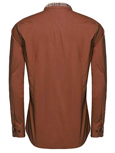 Image of DEELMO Men's Solid Regular Fit Shirt