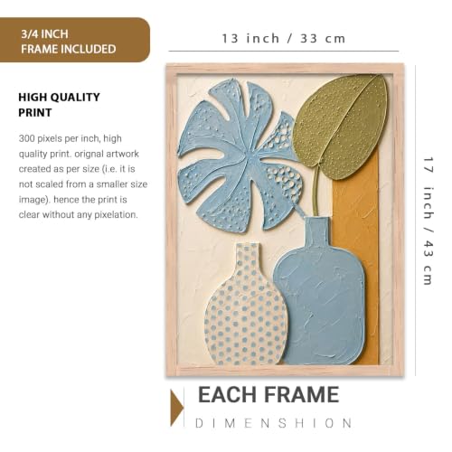Image of kotart Boho Art Home Decoration Painting | Boho Painting With Frame For Living Room Bed Room Hotel Wall Decor Digital Reprint (13X17 inch)