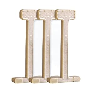 Bullibone Nylon Dog Chew Toy Nylon Bone – Improves Dental Hygiene, Easy to Grip Bottom, and Permeated with Flavor (Large – 3 Pack, Chicken)