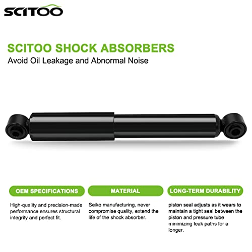 Scitoo Shocks For Cobalt For Hhr For Astra (Rear 2Pcs), Shocks Absorber Set Fit For 2005-2010 For Chevy Cobalt, 2006-2011 For Chevy Hhr, 2007-2009 For Pontiac G5, 2008 For Saturn Astra Amortiguadores #TOP1