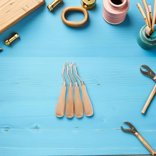 Ganchos de crochet con mango ergonómico para extensiones de cabello 6
