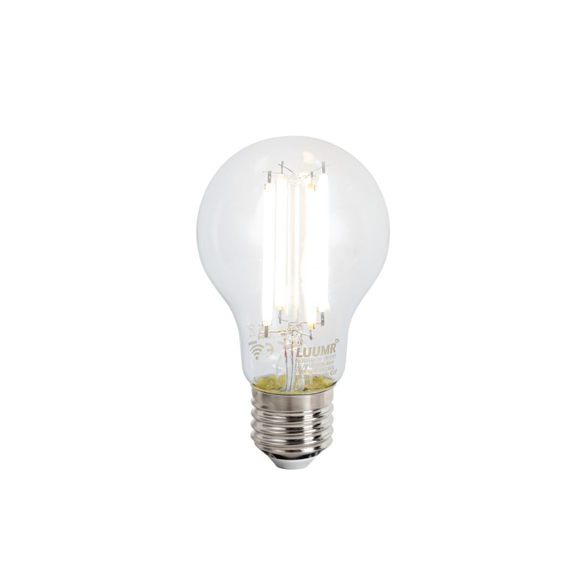 Qazqa Diseño Lámpara colgante inteligente negra con cristal dorado y ahumado con WiFi G95 - Zuzanna/Acero Redonda Adecuado para LED Max. 1 x 4.9 Watt