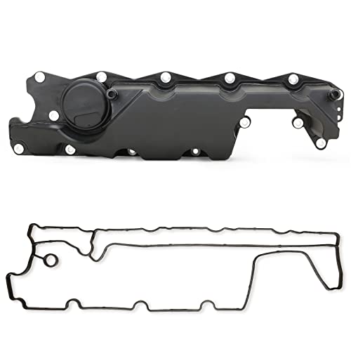 MITZONE Valve Cover Oil Trap with Gasket Compatible with 2007-2015 Volvo S80 XC90 XC70 XC60 V70 3.2L