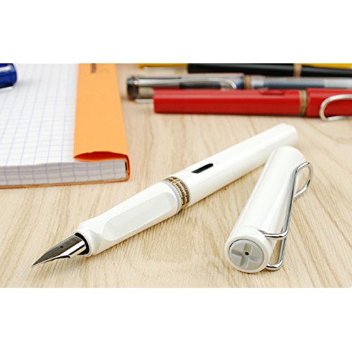 Amazon | ラミー LAMY サファリ ホワイト F 細字 万年筆 & ボトル