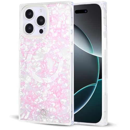 Image of COCOMII Rectangle for iPhone 16 Pro Case, Hot Pink Opal