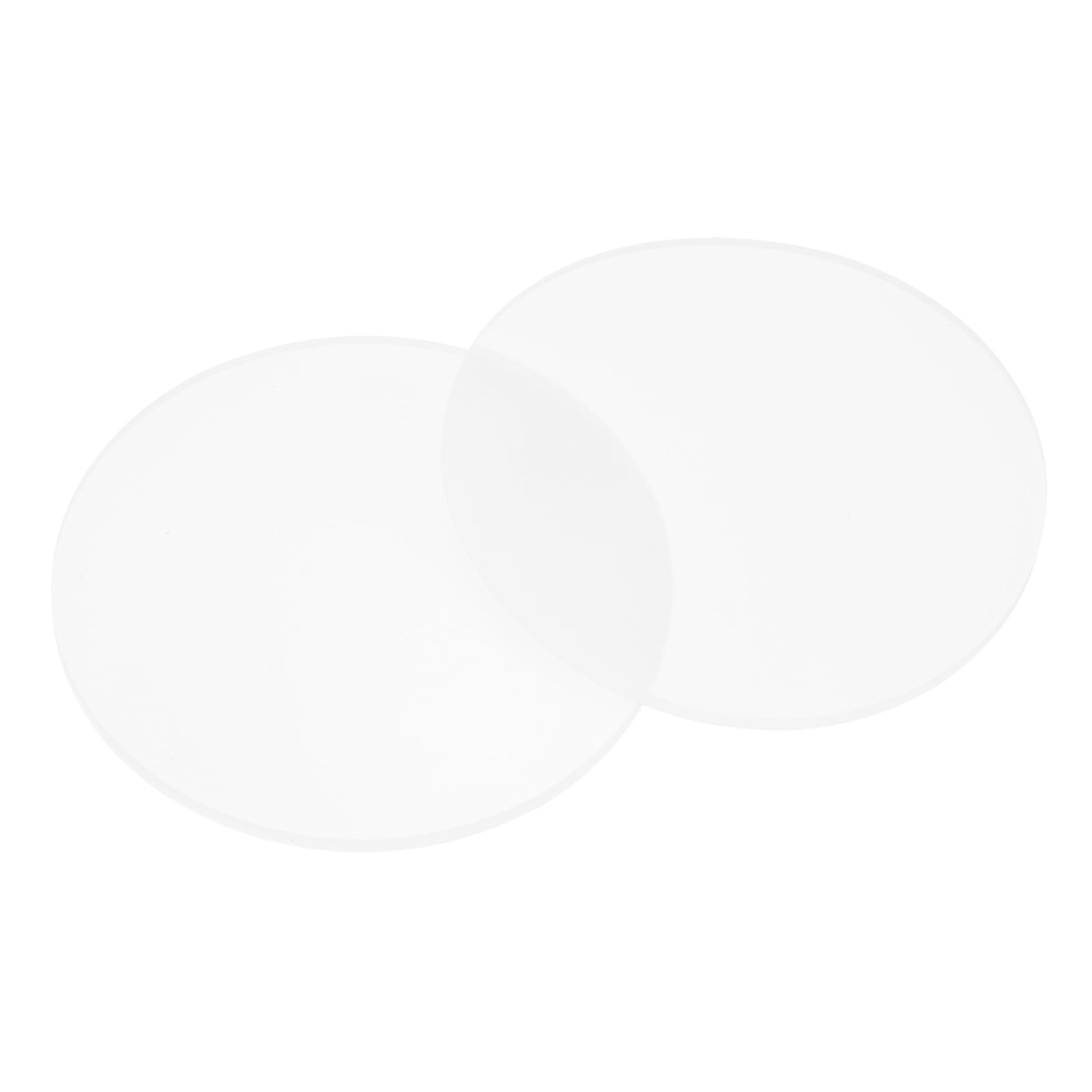 PATIKIL Glass Table Top Anti Slip Pads, 10Pcs 75mm Dia x 3mm Thick Clear Glasses Tables Silicone Bumper Pad for Photo Frame Furniture Kitchen Cabinets DIY Home Craft, White