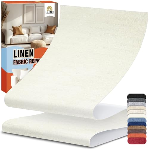Linen Fabric Repair Tape 4.7x63 Inch, Self Adhesive Couch