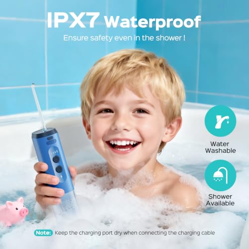 Image of COSLUS T40 Portable Water Flosser for Kids, Compact Mini Design for Ages 6+