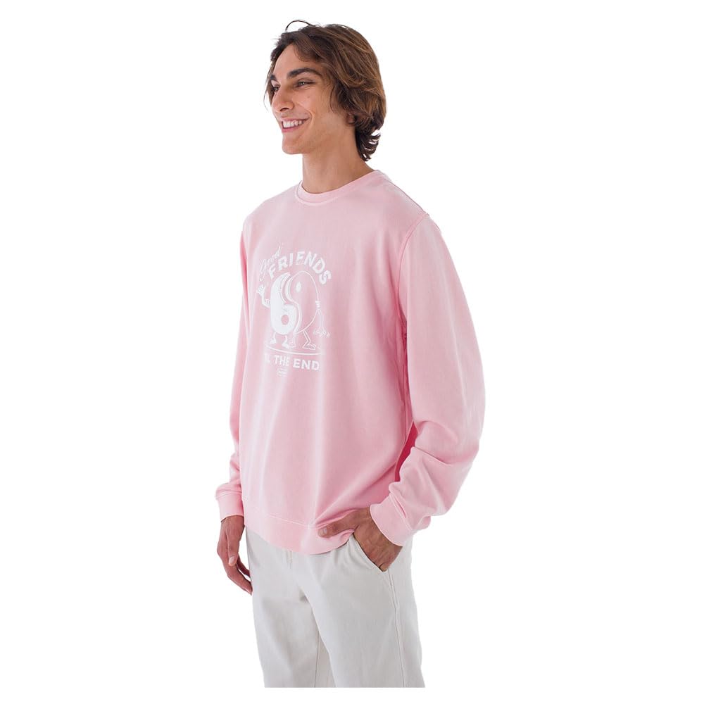Hurley Lightweight Terry Fleece Crew Sudadera Hombre (Pack de 1)