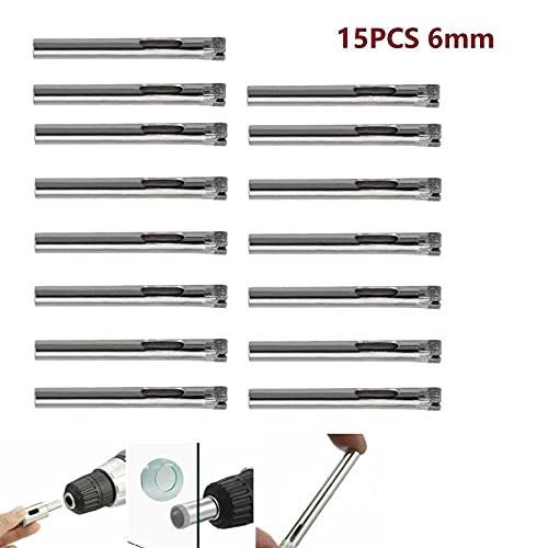 Juego de 15 brocas diamantadas de 6 mm para cerámica miniatura 5