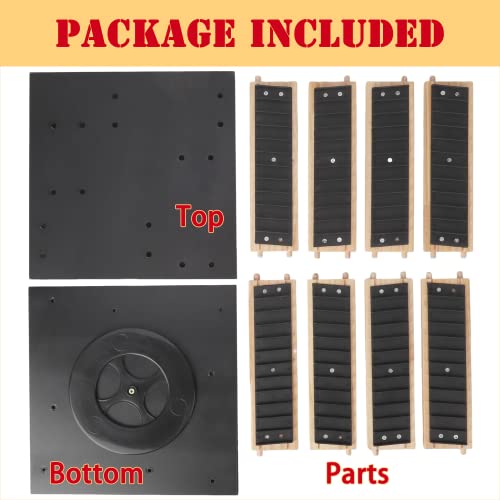 Aiwfl Cd Storage Racks Cd Collection Display Shelf 360 Degree Rotatable Cd Rack In Natural Wood For Cd Holder Finishing Rack Cd Organizer Stand Hold 48 Cds Photo Albums Books #TOP7