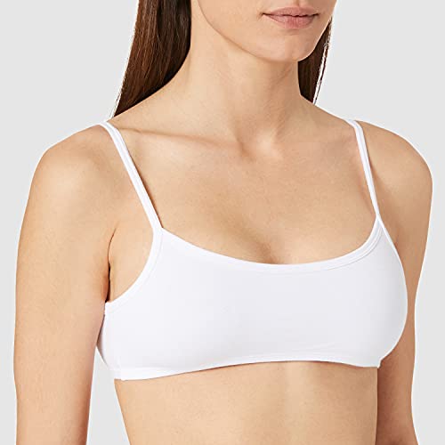 Schiesser Mädchen 2 Pack Unterwäsche Mit Spaghettiträger - 95/5 Organic Cotton Bio Baumwolle Größe 140 Bis 176 Bustier, Weiss_173525, 140 EU