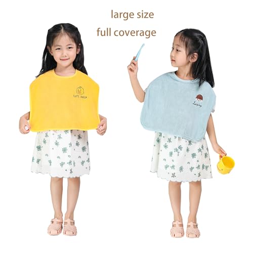 Baby Bibs for Girls or Boys 12-18 Months 6 Packed, Towel Bibs for Toddler 1-3 Years,Waterproof and Absorbent3