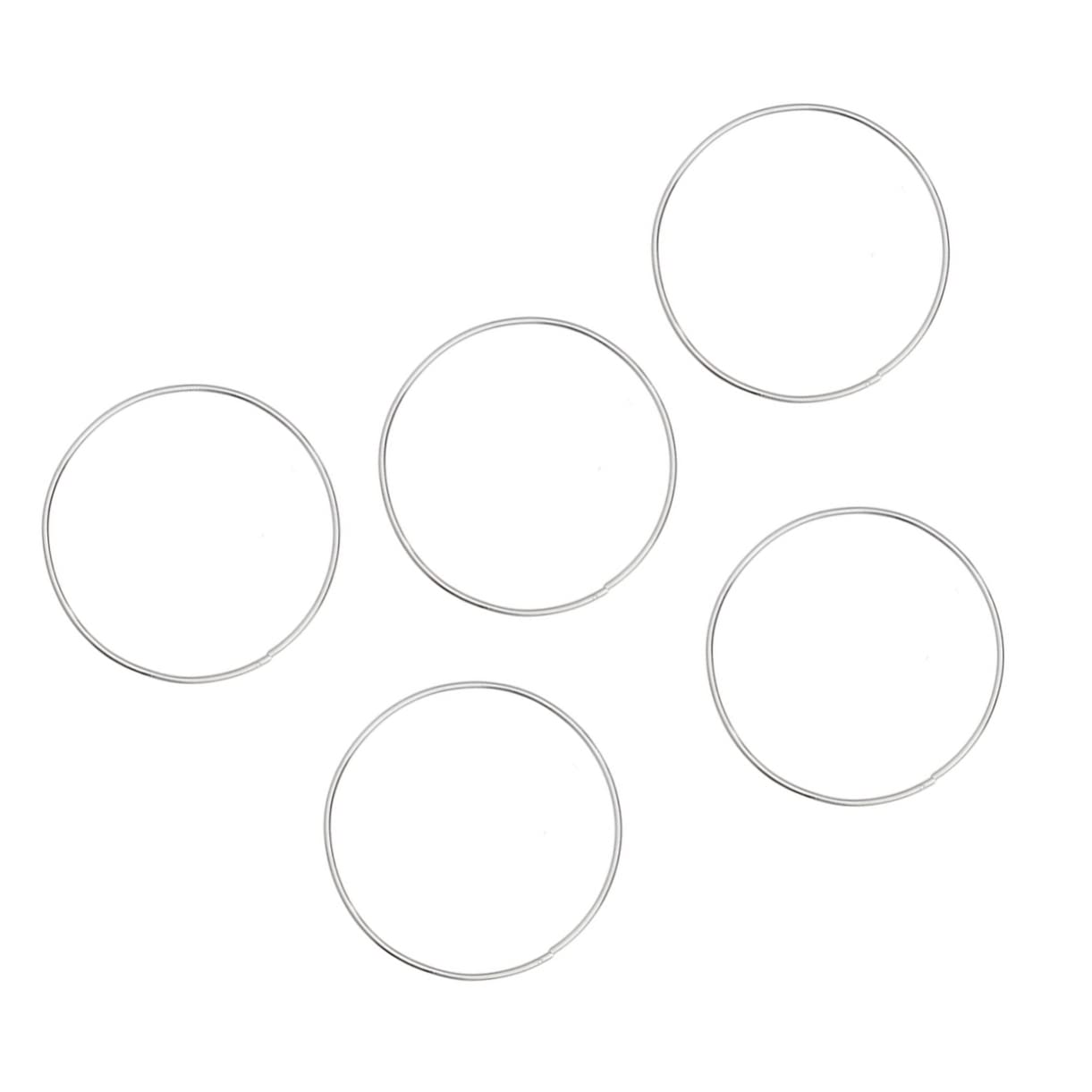 STOBAZA 5pcs Metal Dream Catcher DIY Kit for Adults Round Ring for Decoration 19cm