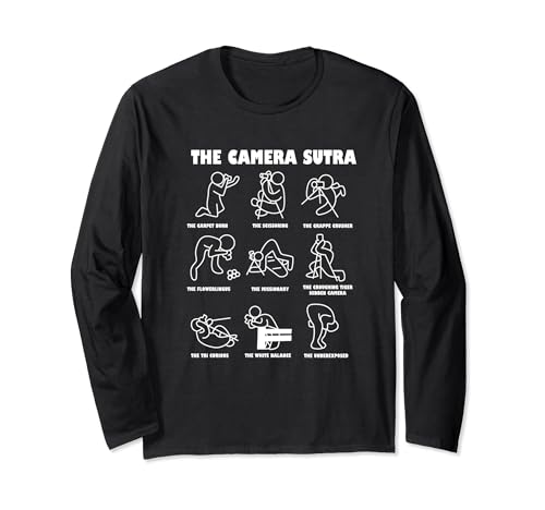 The Camera Sutra Kamasutra Photographer Cameraman Long Sleeve T-Shirt