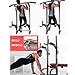 Fitness Pull-Up and Push-Up Equipment, Adjustable Height Horizontal Bar, Multi-Functional Parallel Bars for Home Training, 300kg Load, Black, 110x82x226cm