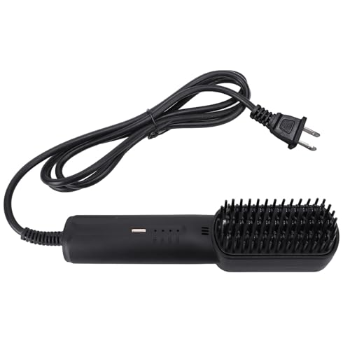 Plancha para el Cabello en Forma de Cepillo BRRNOO, Peine Caliente con Control de Temperatura de 4 Niveles, Ideal para Alisado y Rizado, Compacta y Exquisita para Viajes (Enchufe EE.UU. 110V) miniatura 3