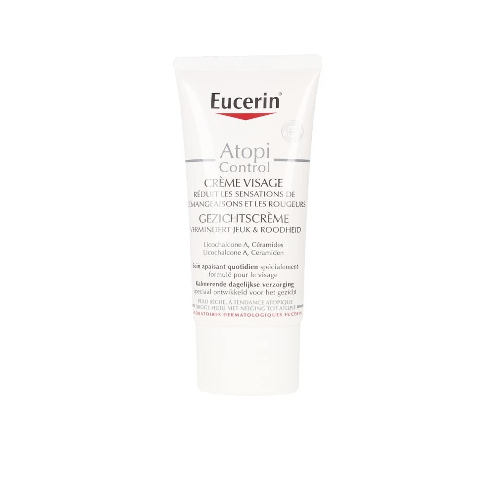 Eucerin Crème Visage Atopicontrol - Soin Calmante pour Peau Sensible, 50ml