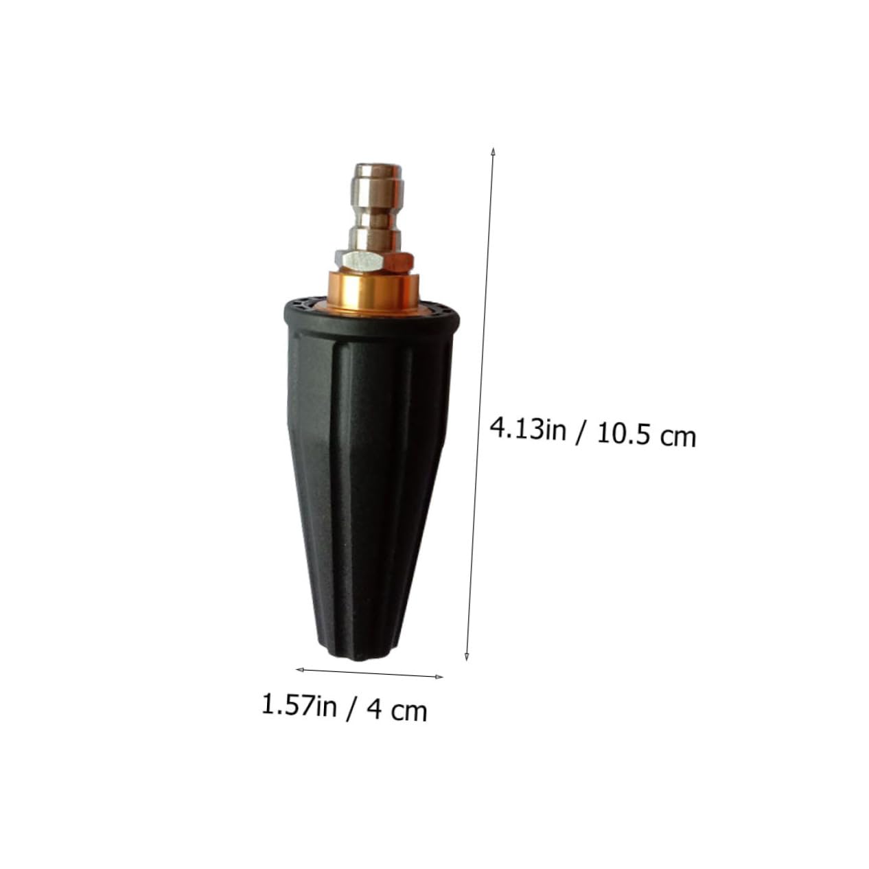 BEBEMOKO 1Pc Rotating Turbine Nozzle with Spray Tips Pressure Washer Accessory for Enhanced Cleaning Performance with Hot Cold Water for Various Applications