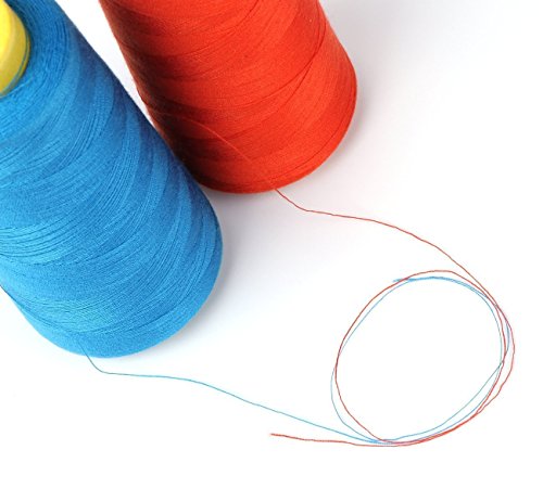 Ak Trading Co. ST-4PK-WHT651 Ak Trading 4-Pack White All Purpose Sewing Thread Cones (6000 Yards Each) Of High Tensile Polyester Thread Spools For Sewing, Quilting, Serger Machines thumb #1