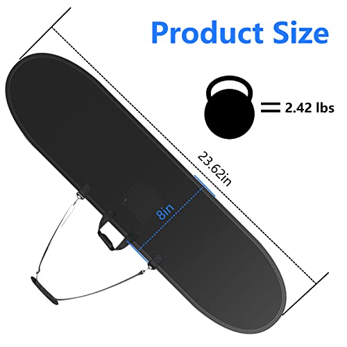 Surfante Longboard Day Surfboard Bag,Surfboard Cover Surf Travel Bag For Outdoor,Black, 8'0'' #TOP5