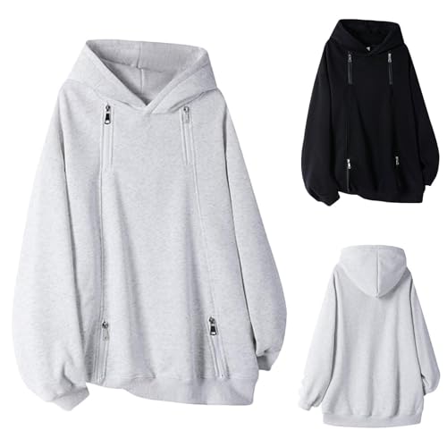 Men's Fall Winter Casual Long Sleeve Plaid Pullover Hooded Top Lightweight Warm Double Zipper Sweatshirt Hoodies