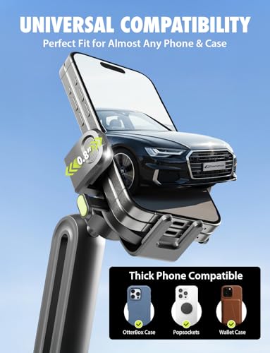 Image of Bracketron OneClick Cup Phone Holder for Car, 360 Rotation Expandable Base