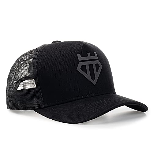 Boné Trucker All Black Trendboys Diamond Aba Curva