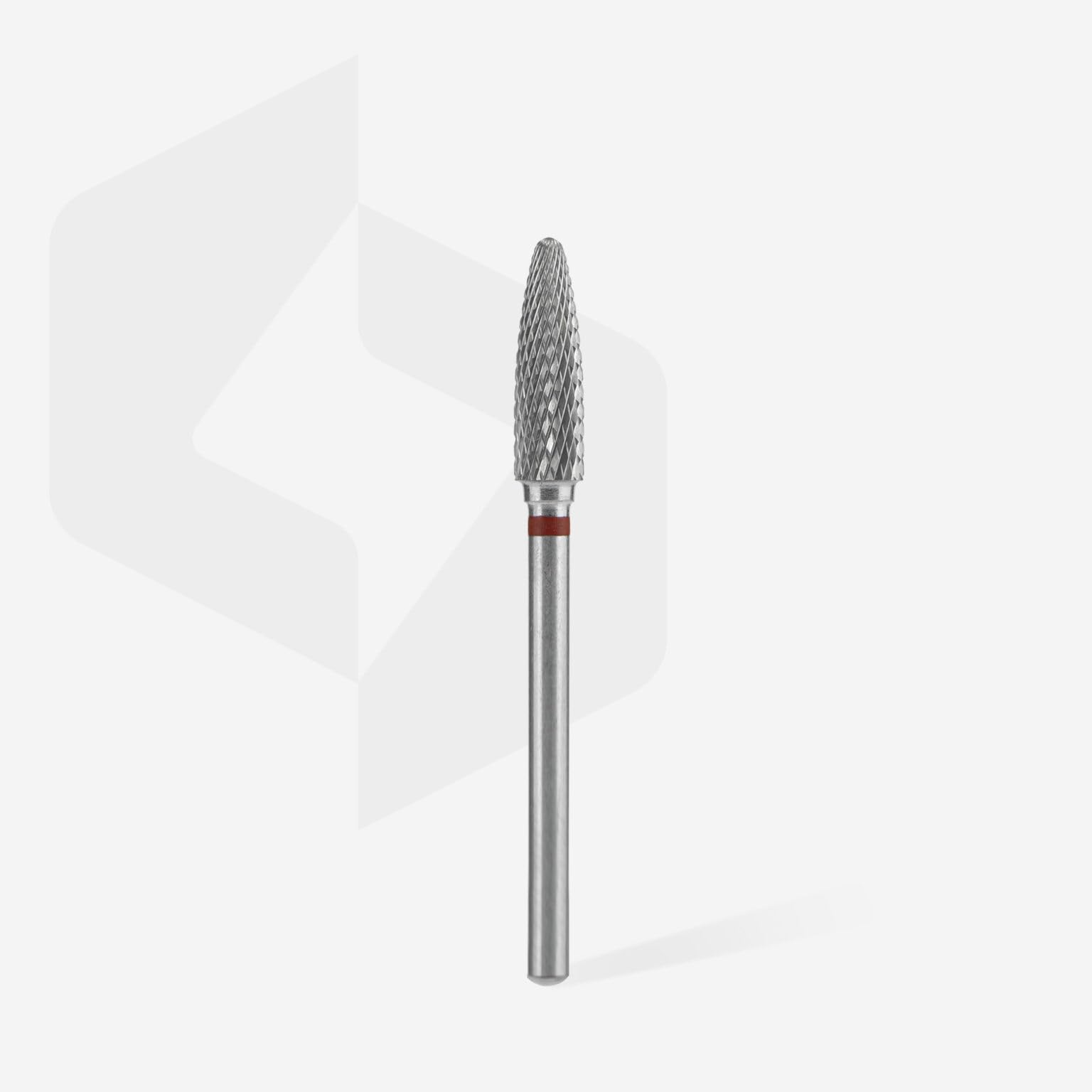 STALEKS PRO fresa de carburo de tungsteno para torno de uñas, broca 4x14 mm. Forma maiz (Grano Fino)