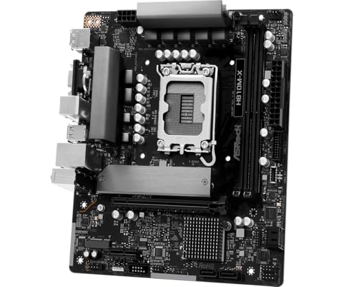 Image of ASRock H810M-X LGA1851 Micro-ATX Motherboard, Supports Intel Core Ultra Series 2 Processors, DDR5 6400, PCIe 4.0, 2.5G LAN, HDMI, DisplayPort, VGA