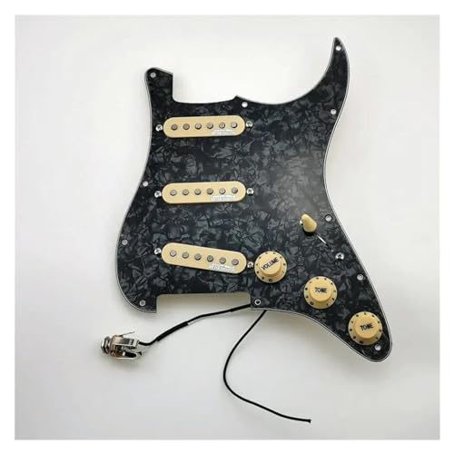 エレキギター用ピックアップ 7-Wayタイプ フルロードピックガード アルニコピックアップ シングルコイルギター用ピックアップ ギターパーツ(9)