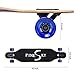 PINESKY 41 Inch Longboard Skateboard 9 Ply Natural Maple Complete Skateboard Cruiser for Cruising, Carving, Free-Style and Downhill with T-Tool Blue Sky