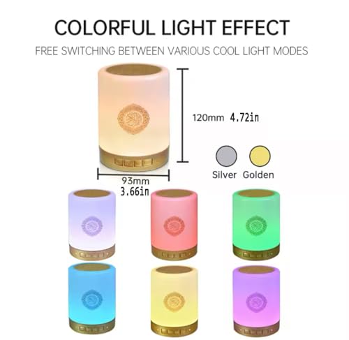 Lampe Coranique LED avec haut-parleur Bluetooth et horloge - 3