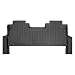 SMARTLINER Floor Mats 2nd Row Liner Black for 2017-2019 Ford F-250 / F-350 Super Duty Crew Cab with 1st Row Bench Seat