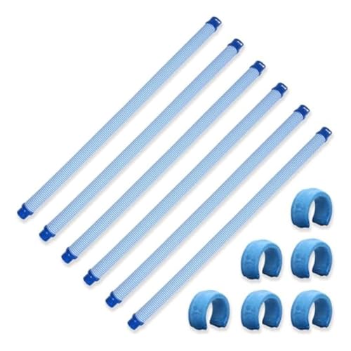 Junterone Paquete de 6 Mangueras de Vacío para Limpiador de Piscinas R0527700, Piezas de Repuesto de Manguera, para Limpiador de Piscinas MX6, MX8