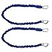 Extreme Max 3006.2779 BoatTector High-Strength Line Snubber & Storage Bungee, Value 2-Pack - 12" with Compact Hooks, Blue
