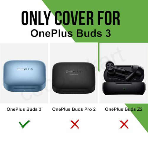 Image of Silicone Case Cover Compatible for OnePluss Buds 3 -Black