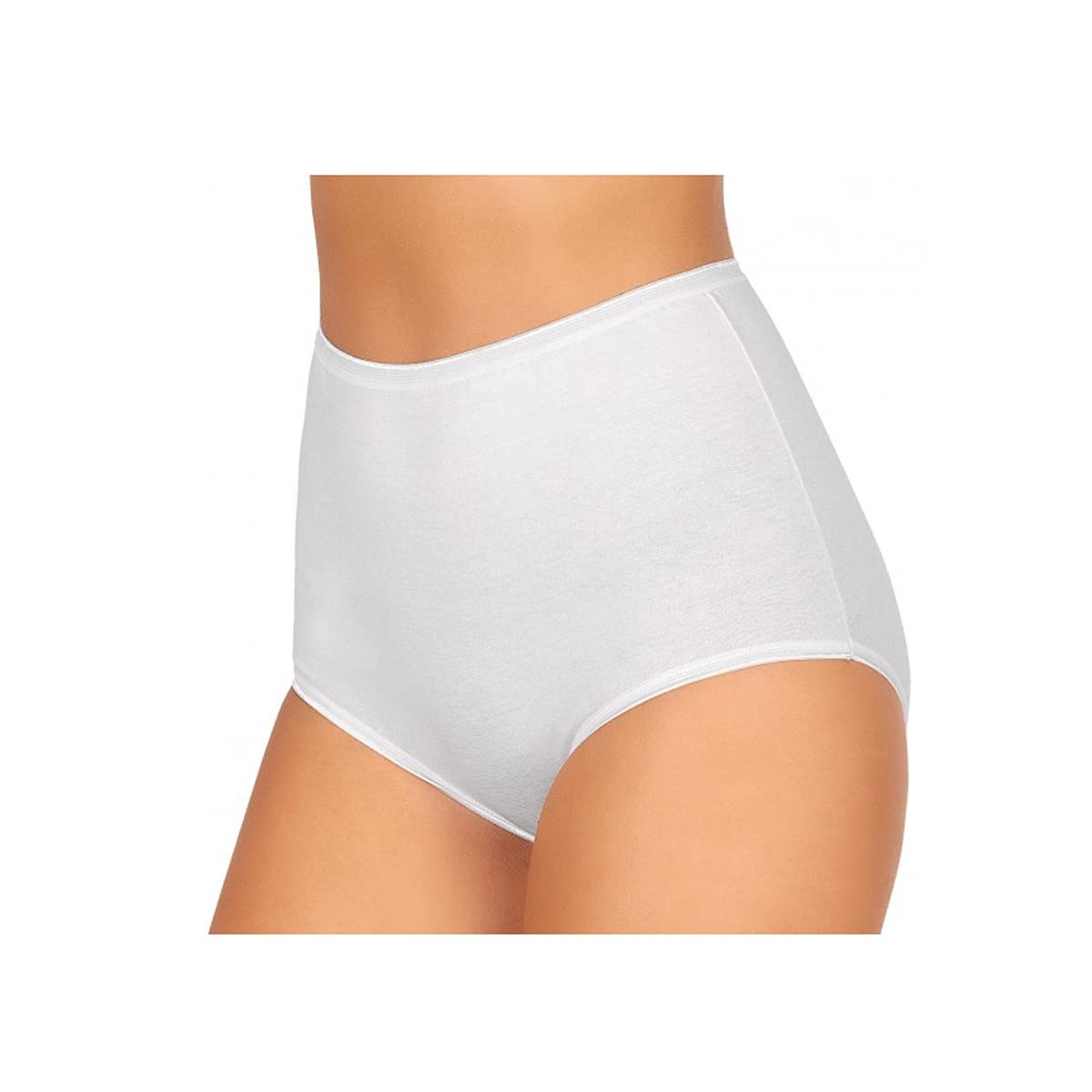 JADEA CULOTTA Kobieta, Oferta 6 sztuk, majtki damskie bawełniane majtki damskie wysokiej talii 05, 12 Sztuk biały, L