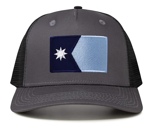 Image of International Tie State Hat for Men and Women, Adjustable Snapback Trucker Baseball Cap with Embroidered Patch