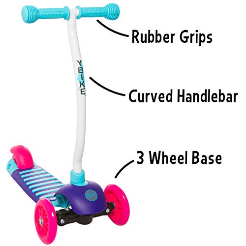Ybike Kids Glx Cruze 3-Wheel Kick Scooter, Raspberry #TOP1