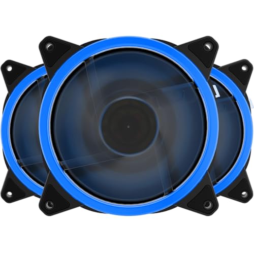 upHere 120mm Blue LED Computer Case Fan Silent Fan...